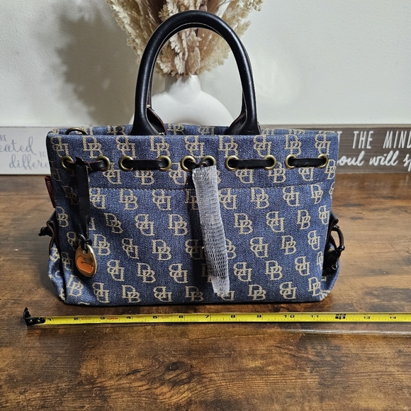 Dooney & Bourke Denim Monogram Handbag - Picture 9 of 14